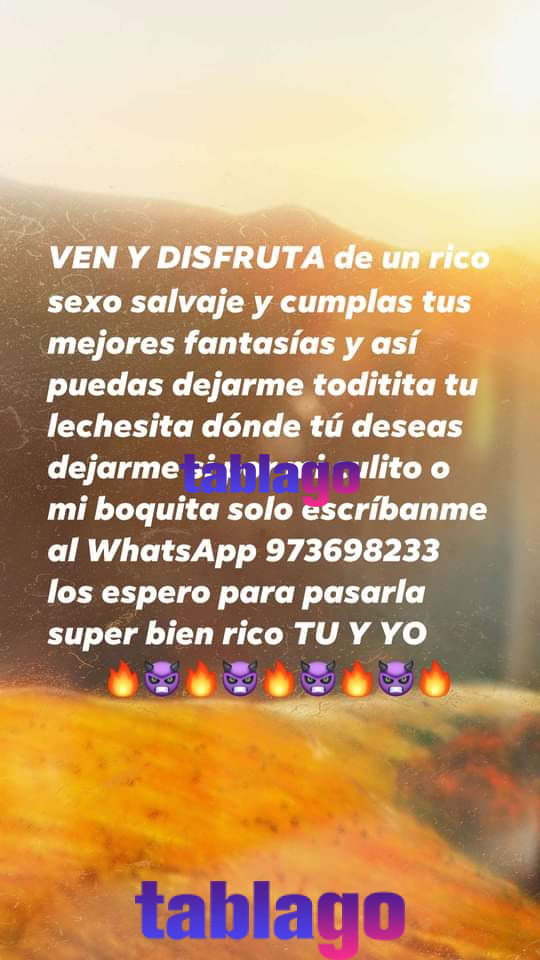 Cuento con sitio disponible ven y revientame mi culito sin para y dejame toditita tu lechesita por mi boquita y mi culit