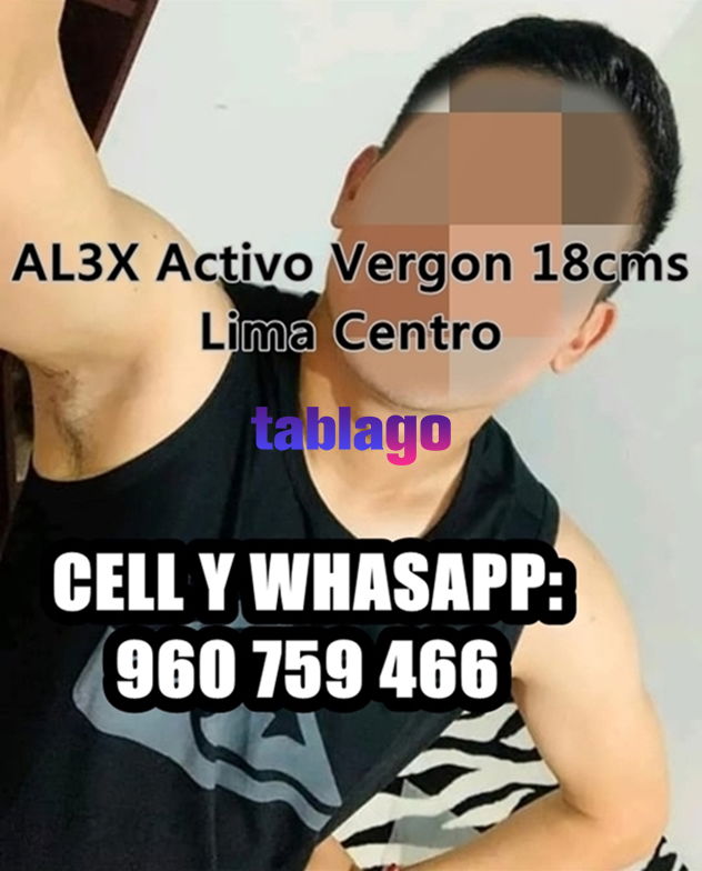 ESCORT & ACTOR PORNO PERUANO EN LIMA ALEX ACTIVO 18CMS LIMA