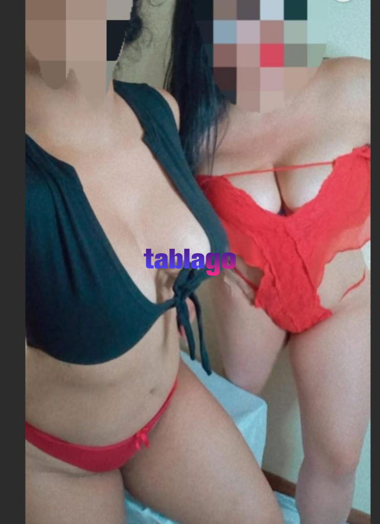 Blanquita y morena ofrecen trío caliente